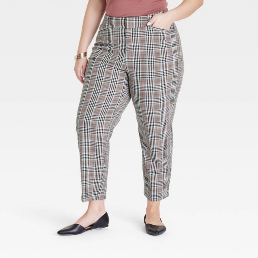 NWT AVA&VIV women’s high rise ankle fitted hip & thigh comfort waist stretch